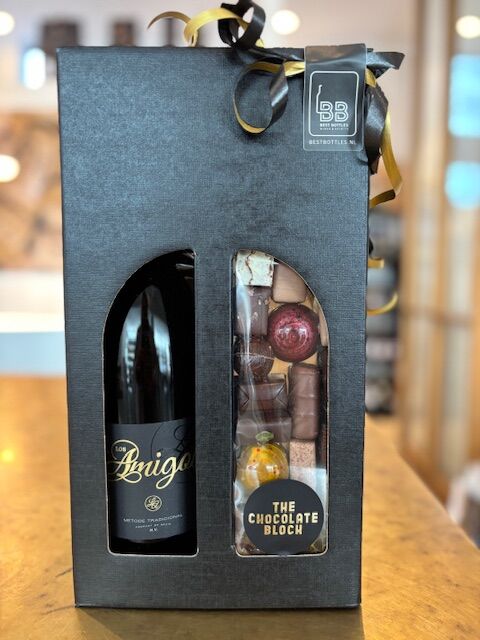 Chocolade en Los Amigos Cava in Luxe Geschenkverpakking