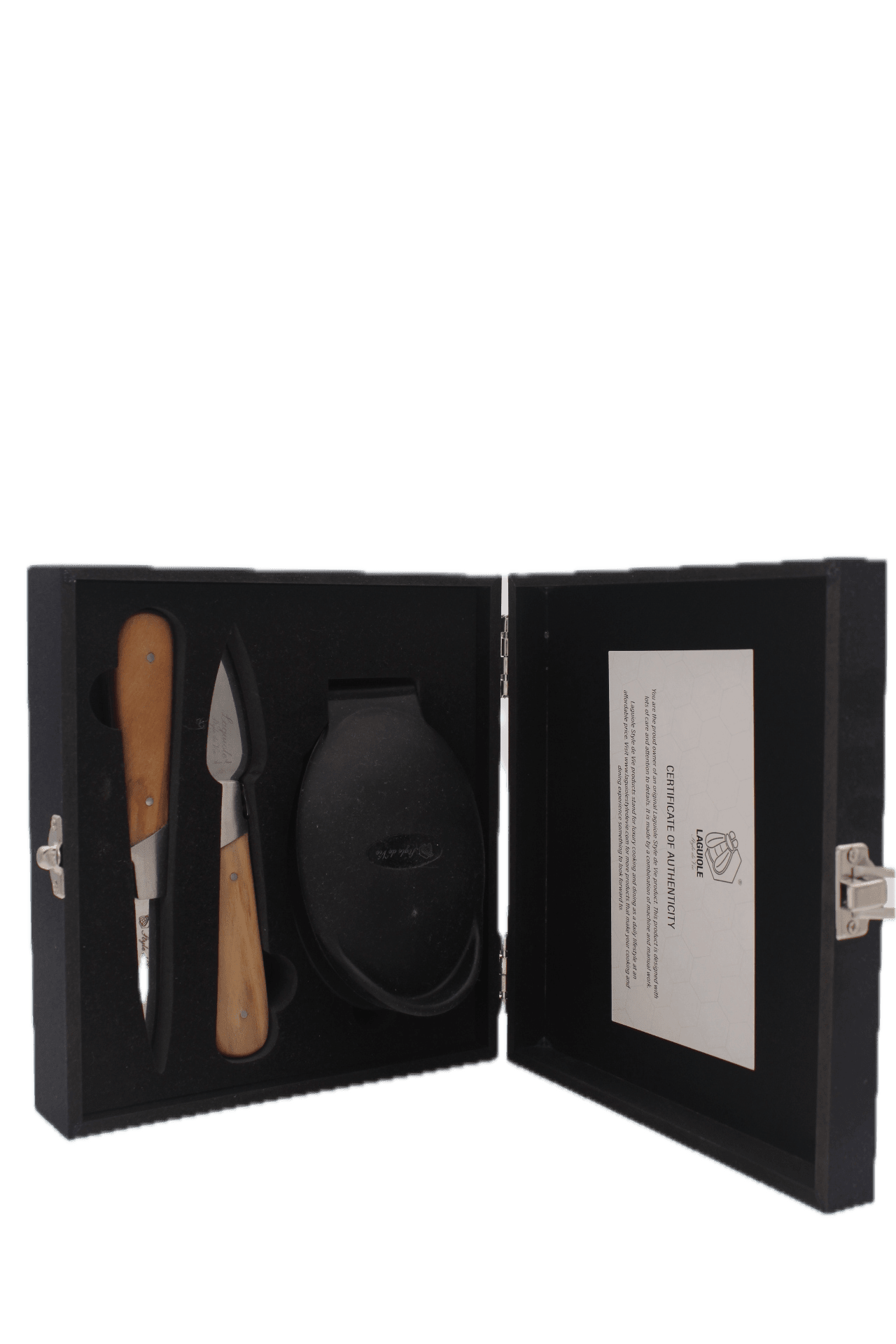 Laguiole Oestermessen Olive Wood