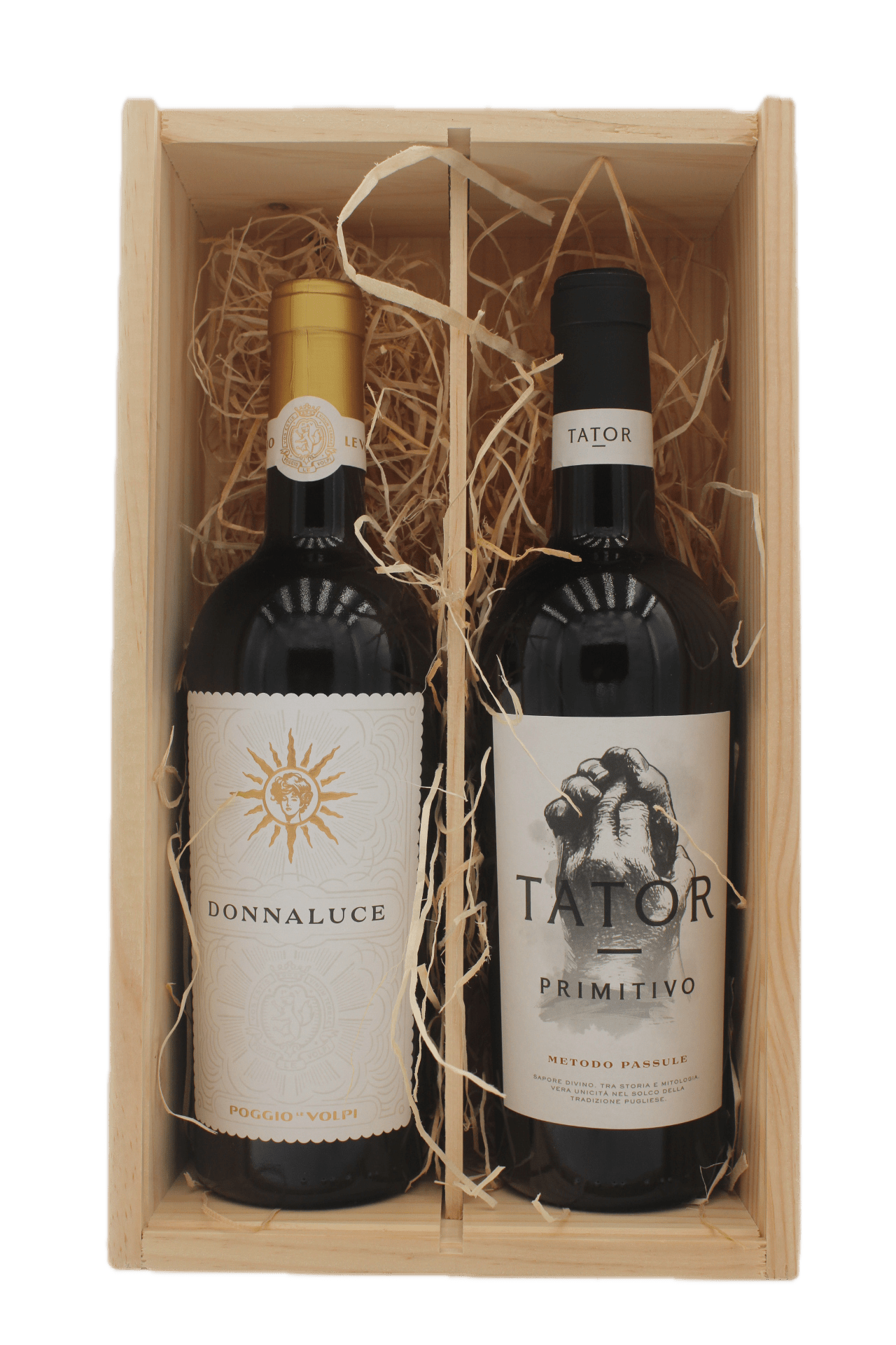 Poggio Le Volpi - Donnaluce en Tator Primitivo in Geschenkkist